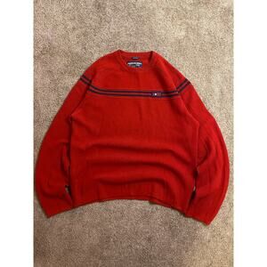 Vintage Abercrombie & Fitch men's red crewneck sweater
